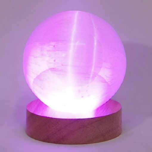 Multicolour LED Light Crystal Display Base with Remote Control - Inspire Me Naturally 