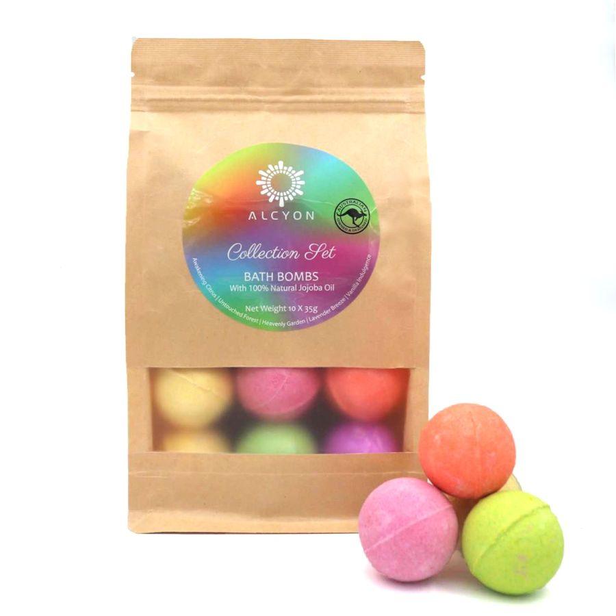 Bath Bomb Collection Set - 10 Pack - Inspire Me Naturally 