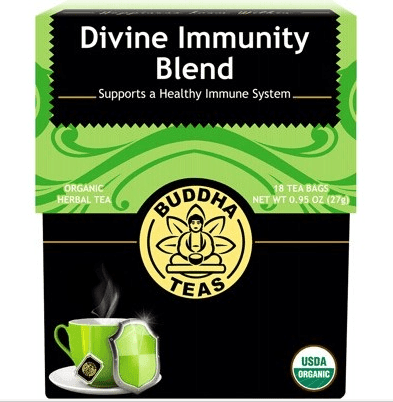 Buddha Tea Organic Herbal Tea Bags Divine Immunity Tea Blend - Inspire Me Naturally 