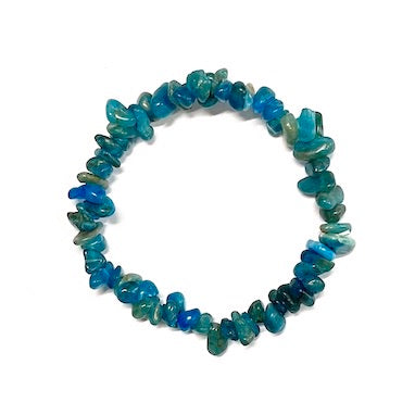 Apatite Crystal Chip Bracelet