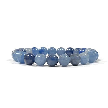 8mm Blue Aventurine Crystal Beaded Bracelet