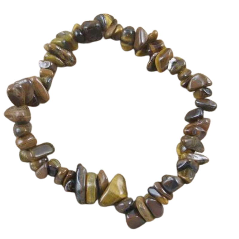 Tigers Eye Crystal Chip Bracelet