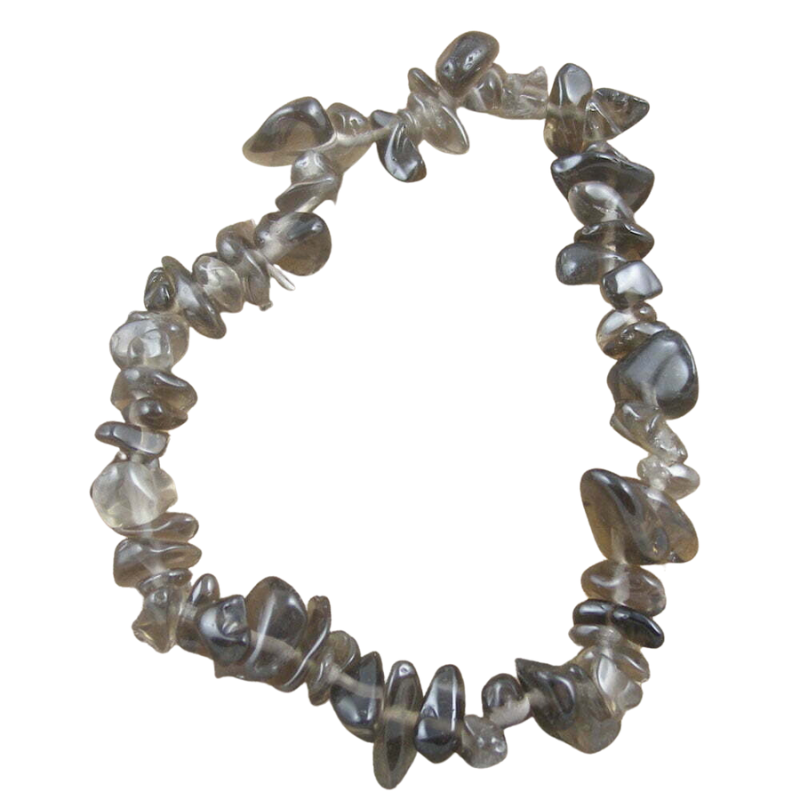 Smokey Quartz Crystal Chip Bracelet