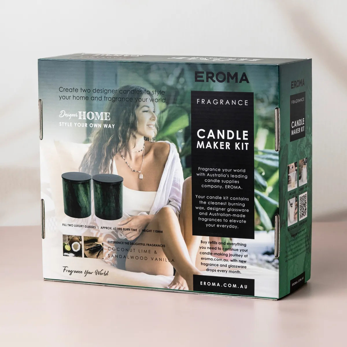 Designer Home Candle Maker Kit - Jade Green