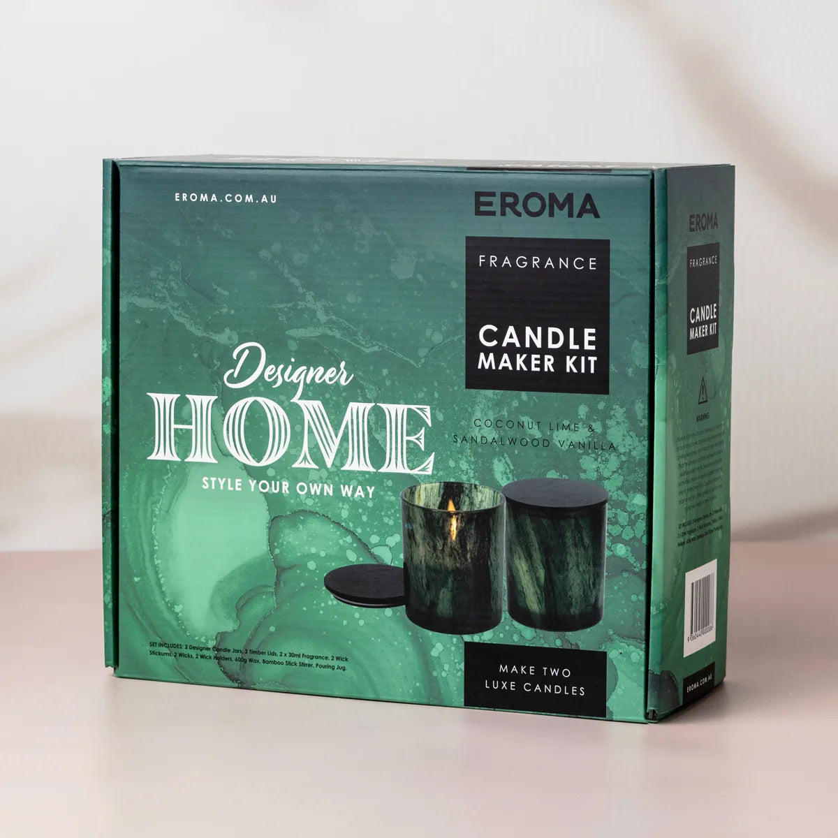 Designer Home Candle Maker Kit - Jade Green