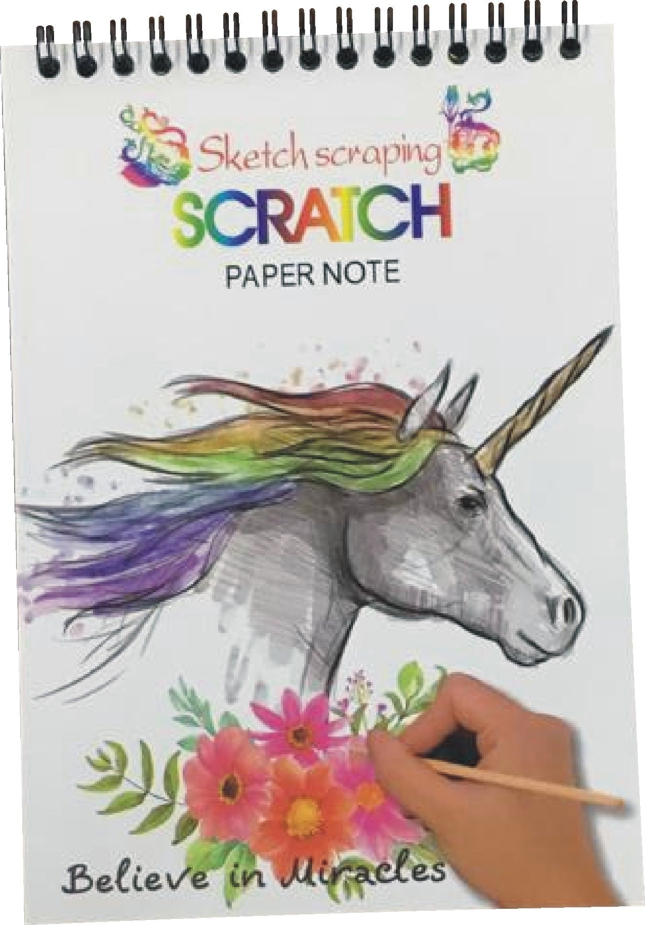 A4 Colourful Scratch Diary