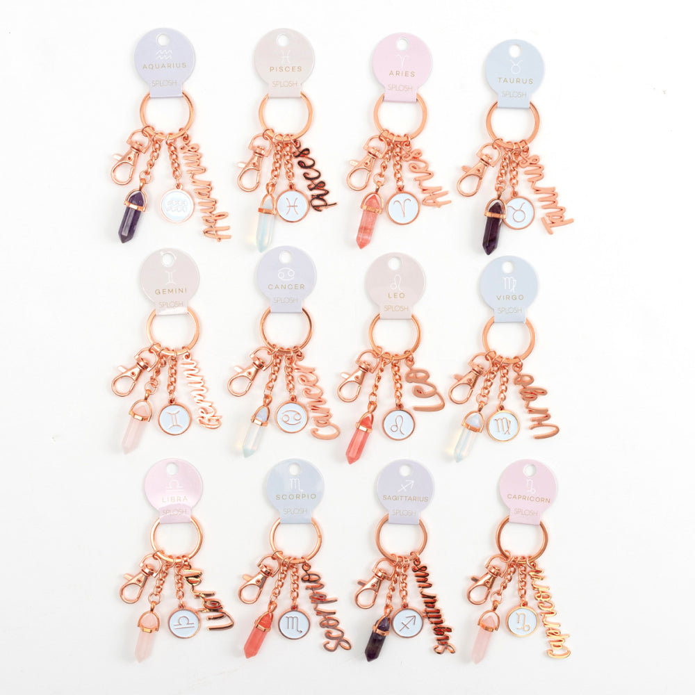 Mystique Star Sign Keychain