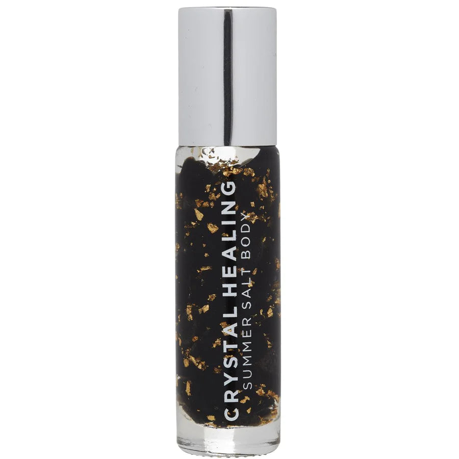 TRAVEL Essential Oil Roller Obsidian 24K Gold - 10ML - Inspire Me Naturally 