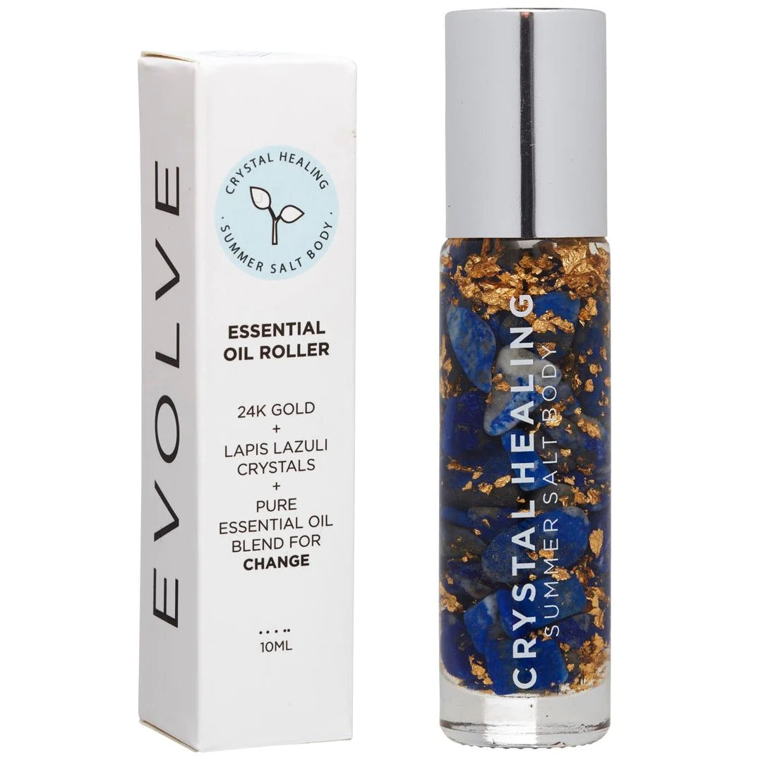 EVOLVE Essential Oil Roller Lapis Lazuli 24K Gold- 10ML - Inspire Me Naturally 