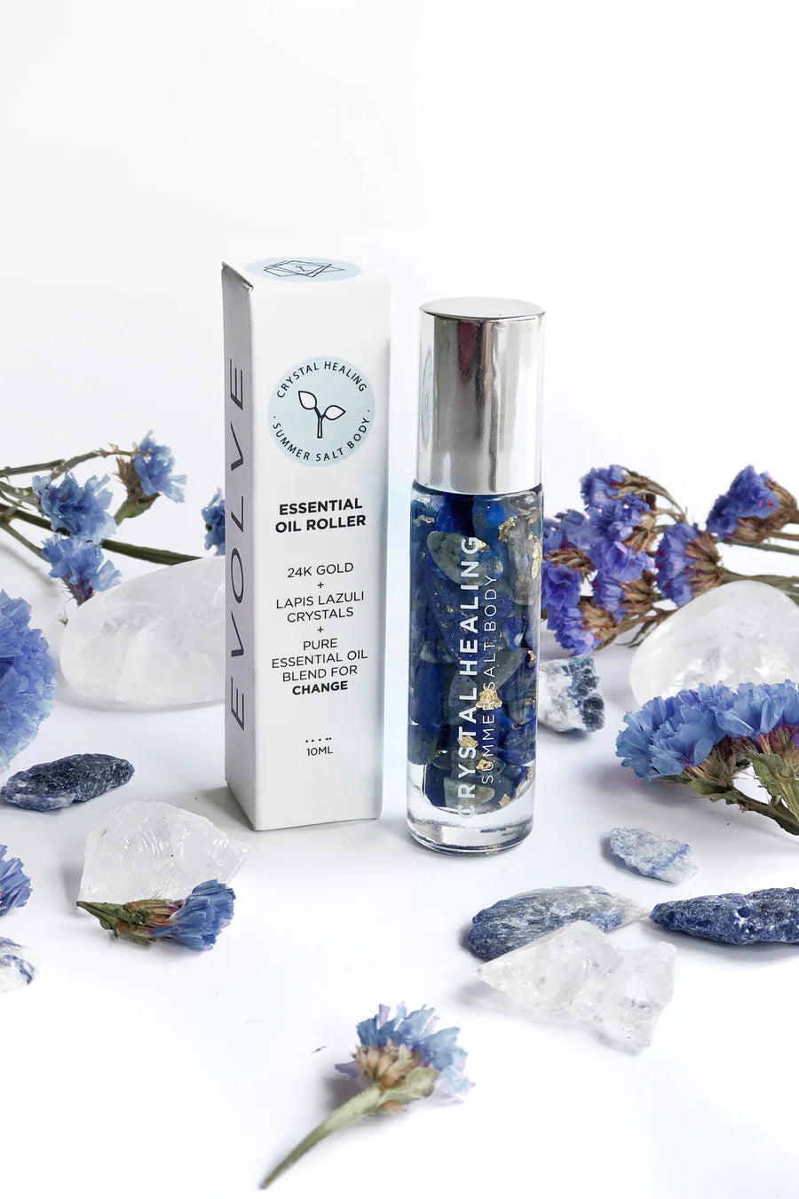 EVOLVE Essential Oil Roller Lapis Lazuli 24K Gold- 10ML - Inspire Me Naturally 