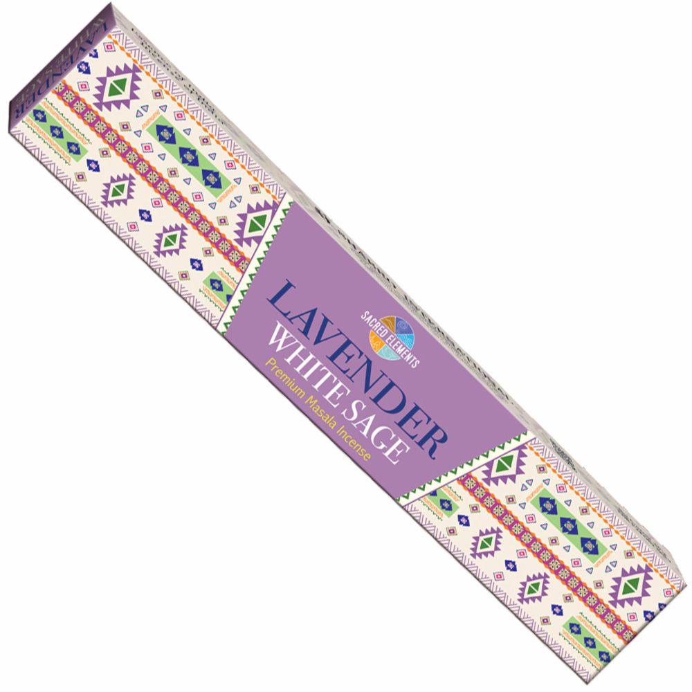 SACRED ELEMENTS Lavender White Sage Incense 15gms - Inspire Me Naturally 