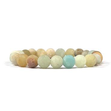 8mm Amazonite Beaded Bracelet - Inspire Me Naturally 