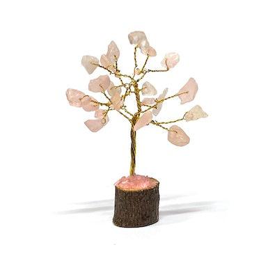 Mini Crystal Chips Tree on Wooden Base - Inspire Me Naturally 