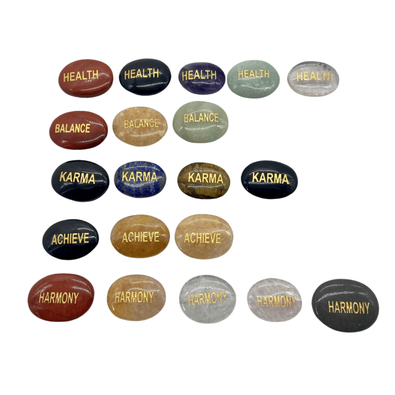 Oval Affirmation Crystal Stones - Inspire Me Naturally 