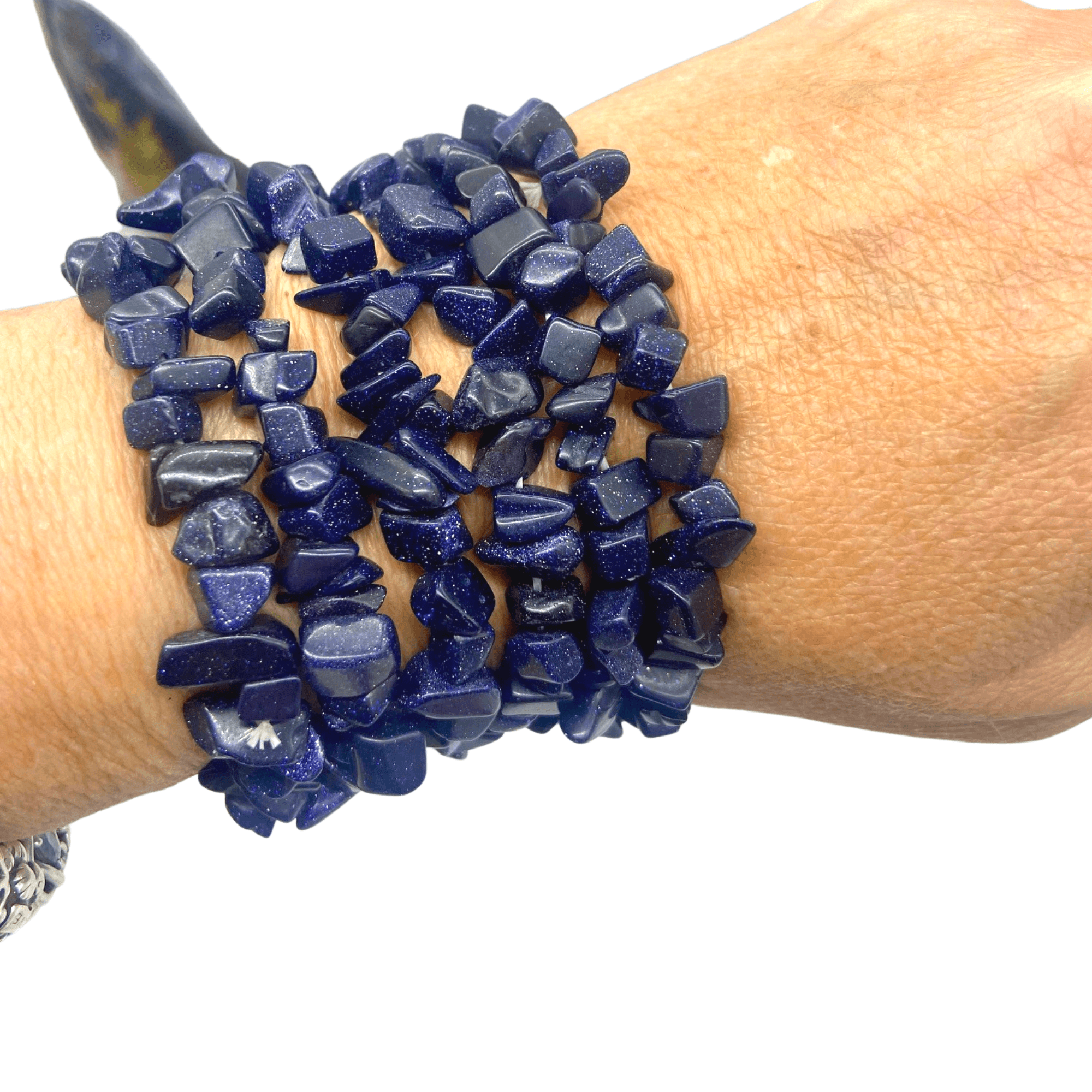 Blue Goldstone Bracelet - Inspire Me Naturally 
