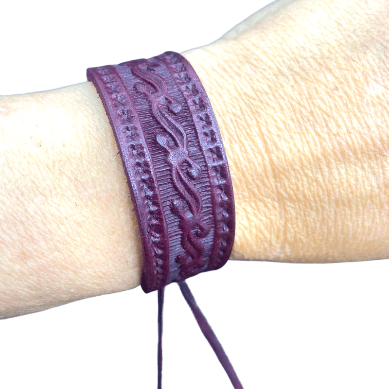 Celtic Leather Bracelet - Inspire Me Naturally 