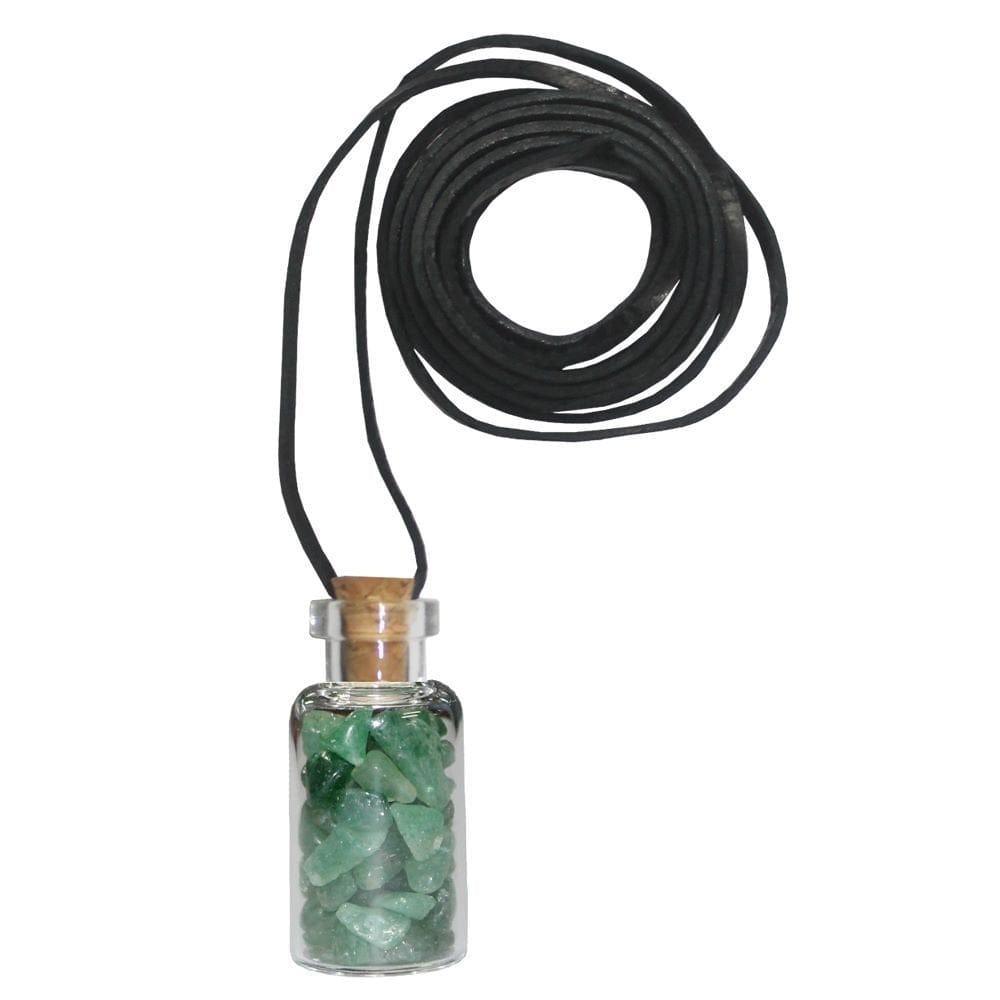 Crystal Bottle Necklace - Assorted Crystals - Inspire Me Naturally 