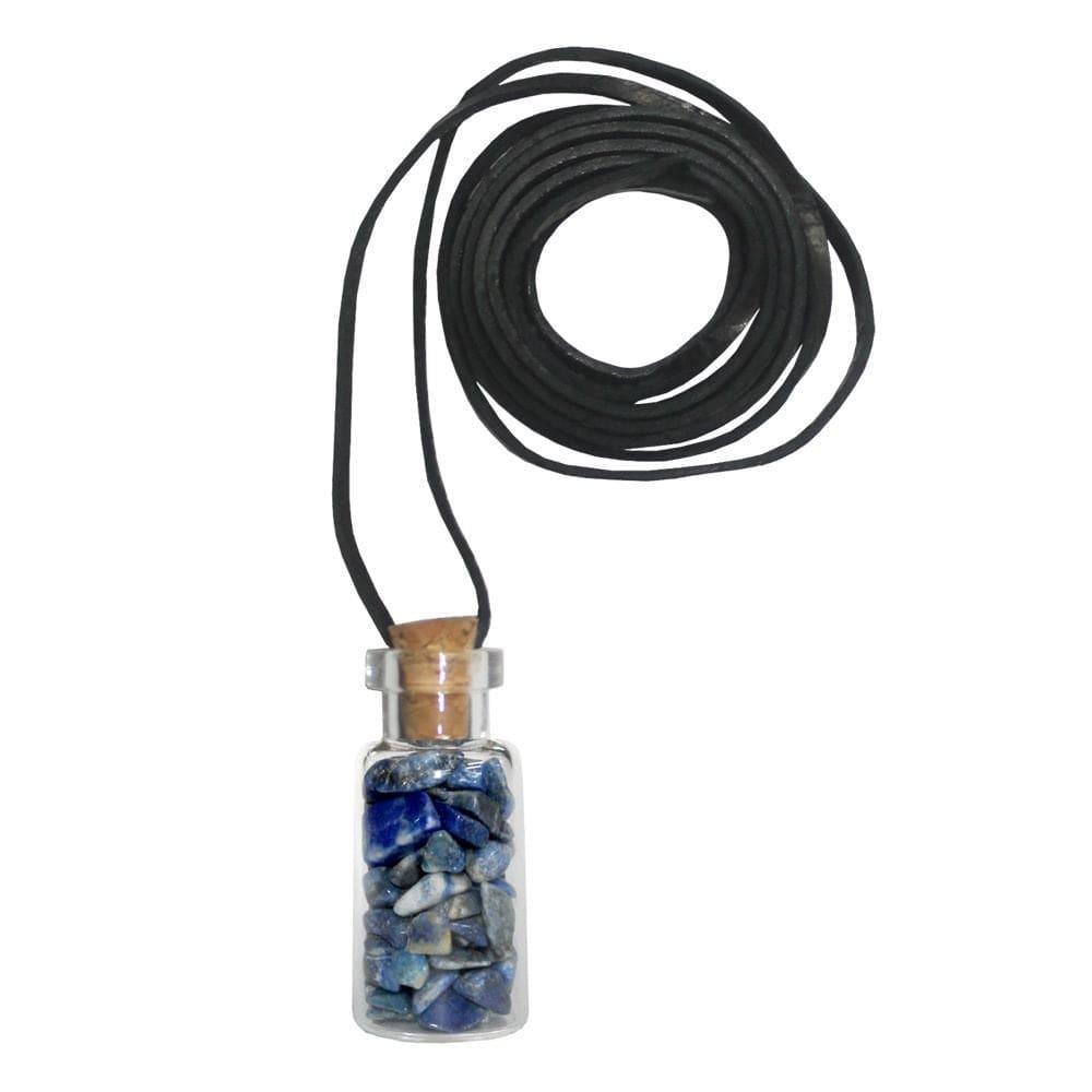 Crystal Bottle Necklace - Assorted Crystals - Inspire Me Naturally 