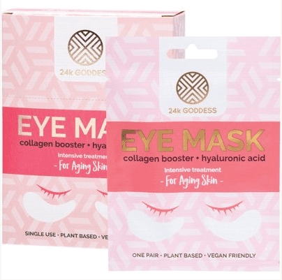 GODDESS Eye Mask Aging Skin - Collagen Booster & Hyaluronic Acid - Inspire Me Naturally 