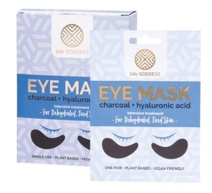 GODDESS Eye Mask - Charcoal & Hyaluronic Acid intensive Treatment - Inspire Me Naturally 
