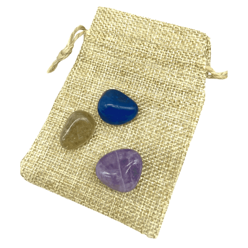 Grounding & Soothing Crystal Tumble Trio - Inspire Me Naturally 