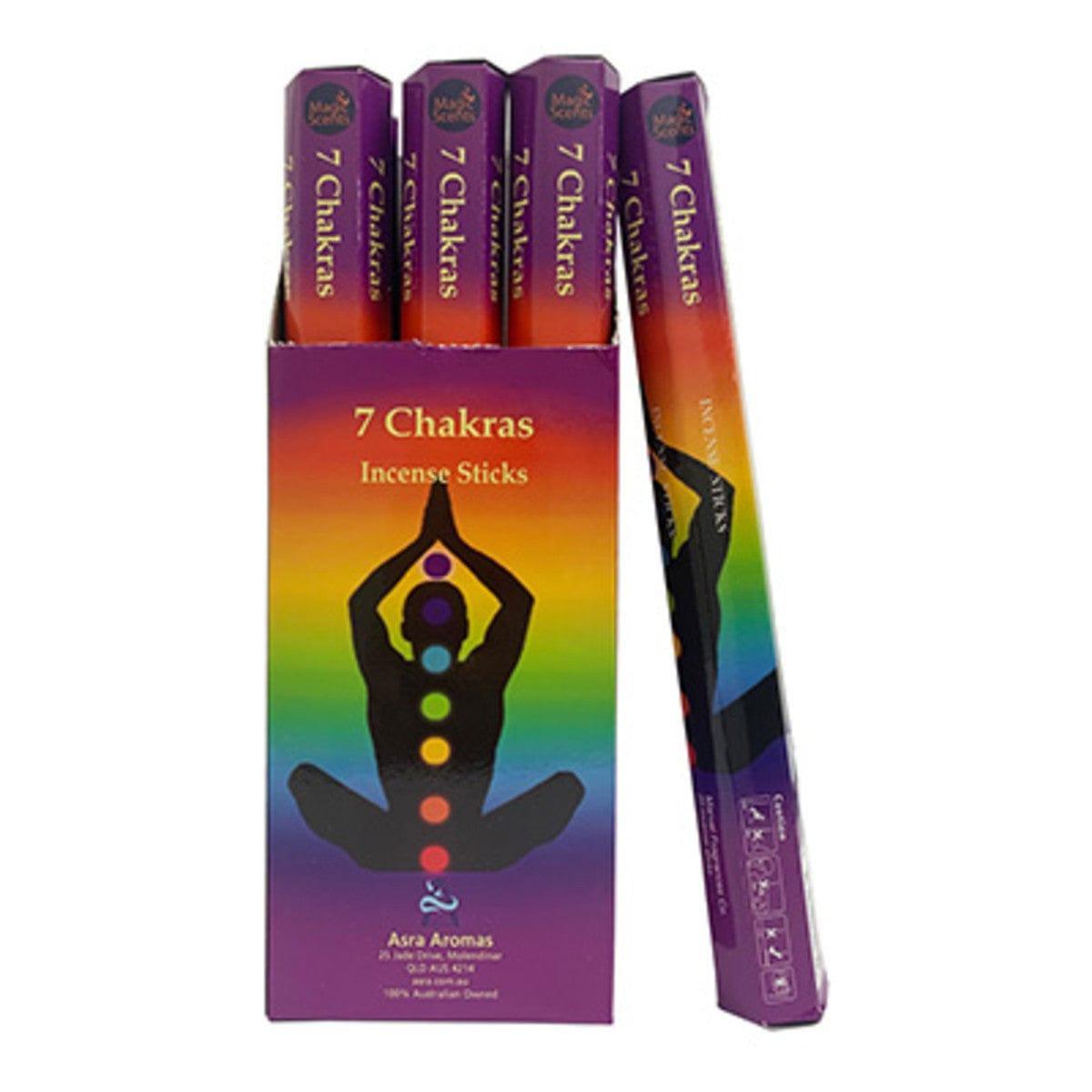 HEX Seven Chakras Incense Sticks - Inspire Me Naturally 