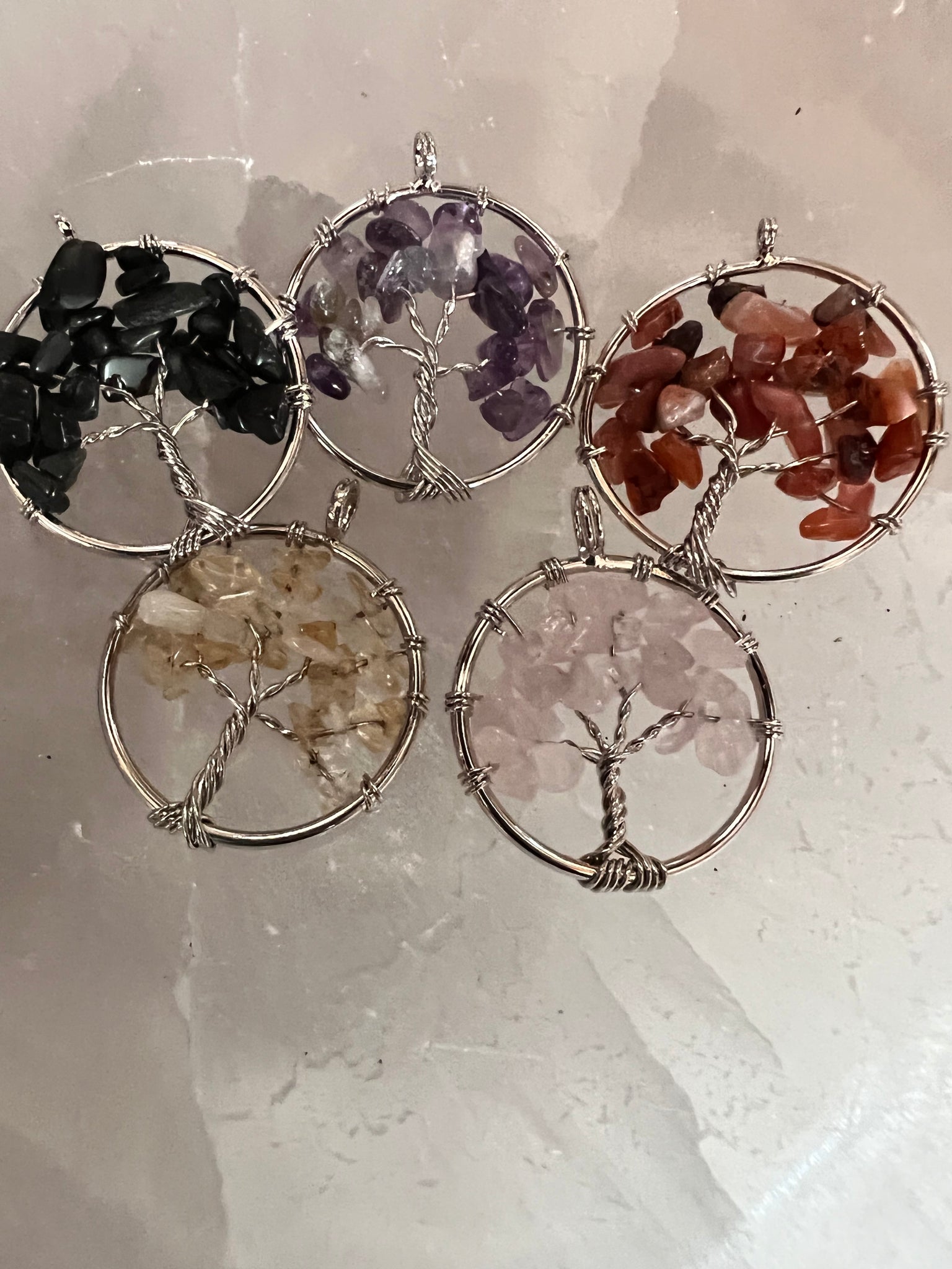 Tree of Life Crystal Pendant - Inspire Me Naturally 