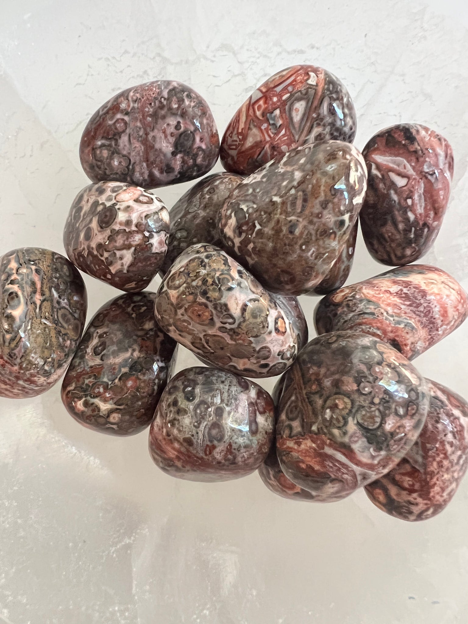 Leopard Skin Jasper Hand Cut Tumble - Inspire Me Naturally 