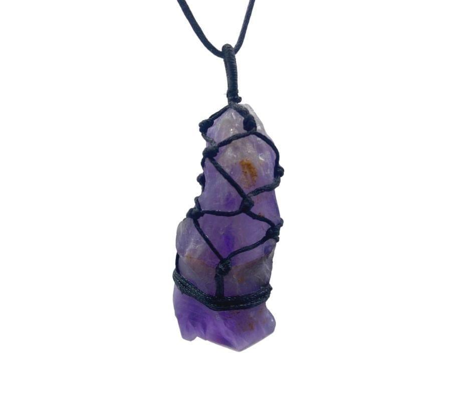 Purple Amethyst Crystal Pendant - Inspire Me Naturally 