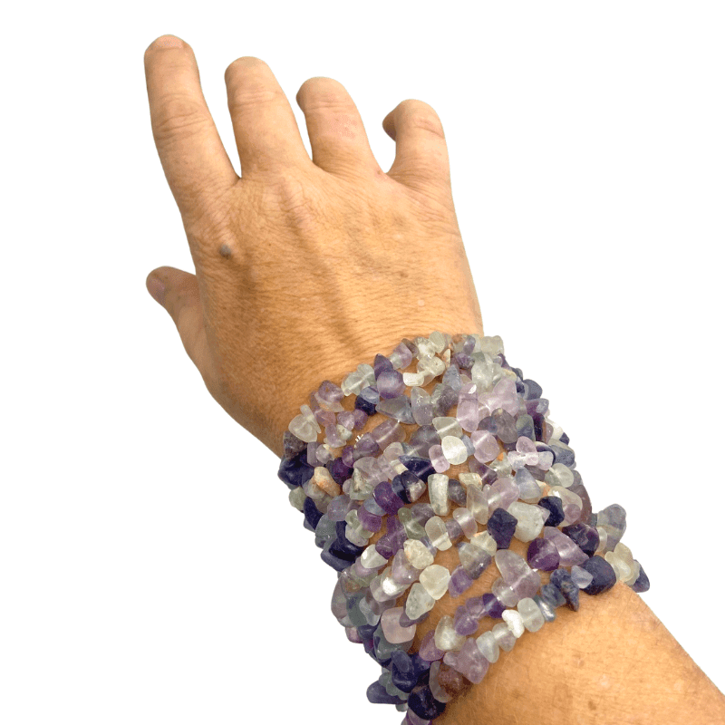 Rainbow Fluorite Bracelet - Inspire Me Naturally 