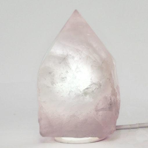 Rose Quartz Point Lamp - Inspire Me Naturally 