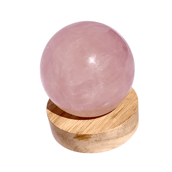 Rose Quartz Sphere 6-8cm 536grams - Inspire Me Naturally 