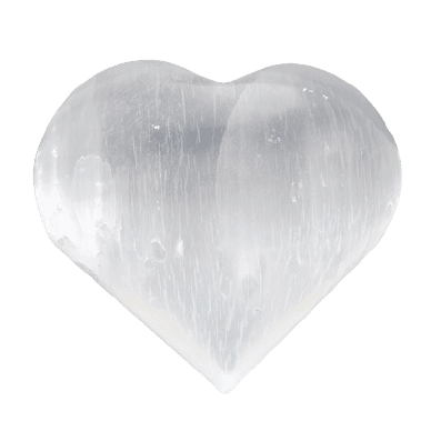 Selenite Heart Palm Stones - Inspire Me Naturally 